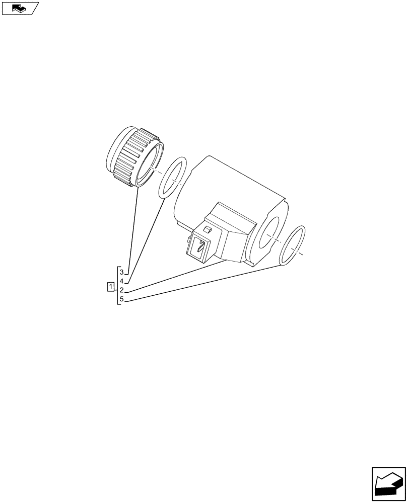 Схема запчастей Case IH FARMALL 115U - (55.035.AJ[02]) - VAR - 330849 - REMOTE CONTROL VALVE, SOLENOID VALVE (55) - ELECTRICAL SYSTEMS