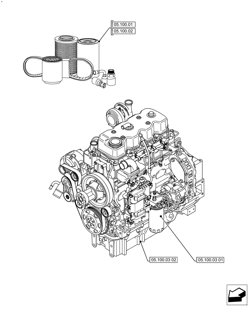 Схема запчастей Case IH FARMALL 130A - (05.000.00) - SECTION INDEX - MACHINE COMPLATION AND EQUIPMENT (05) - SERVICE & MAINTENANCE