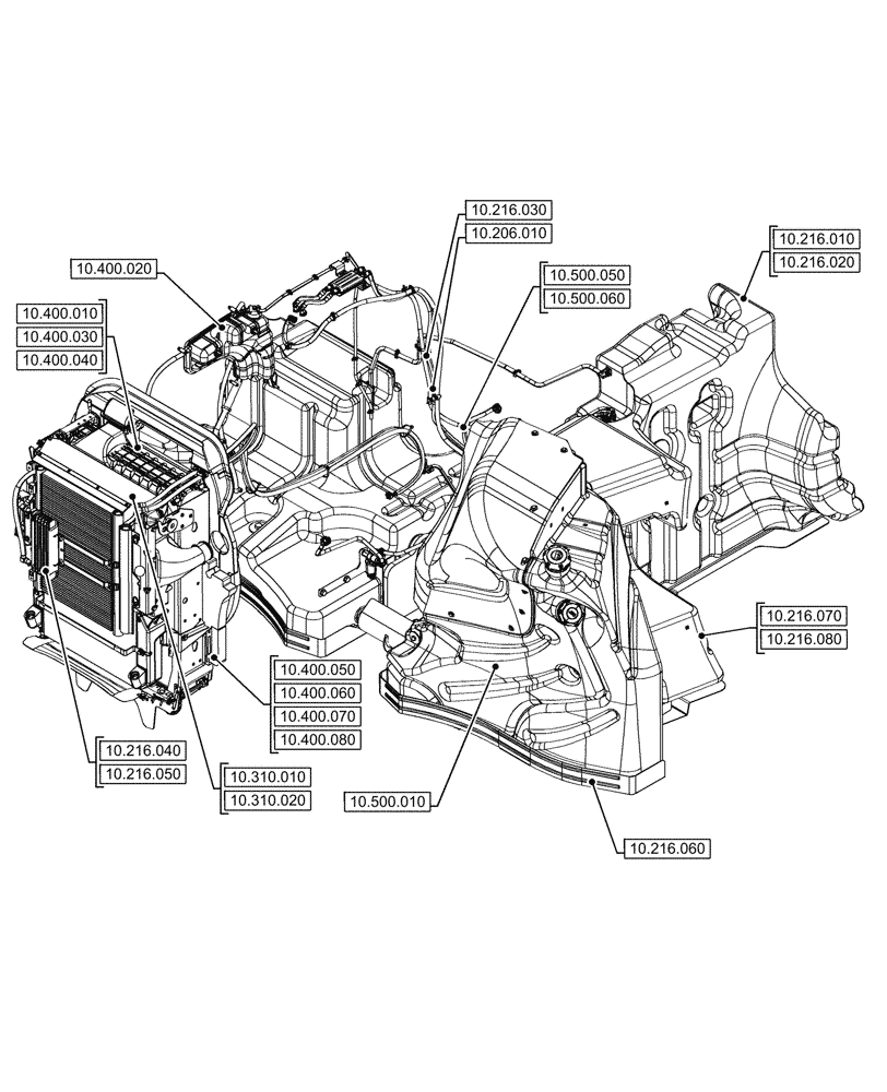 Схема запчастей Case IH OPTUM 300 CVT - (10.000.00[02]) - SECTION INDEX - ENGINE (10) - ENGINE