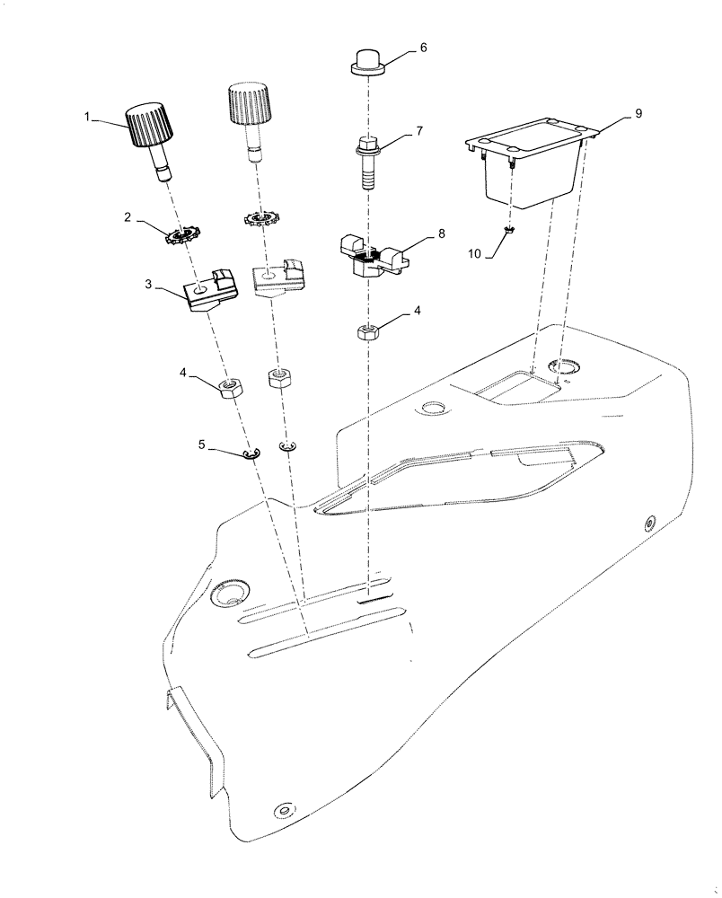 Схема запчастей Case IH FARMALL 50C - (37.108.AE[02]) - HYDRAULIC, LEVER GUIDE, FARMALL 40C, 50C (37) - HITCHES, DRAWBARS & IMPLEMENT COUPLINGS