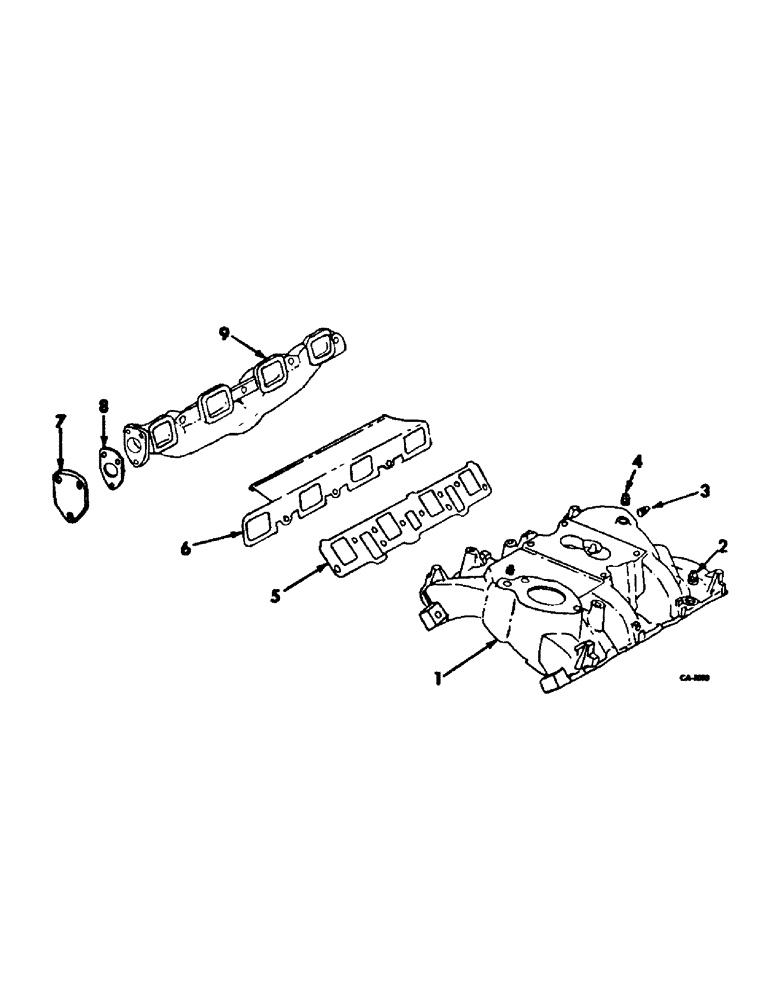 Схема запчастей Case IH V-392 - (C-25) - EXHAUST SYSTEM 