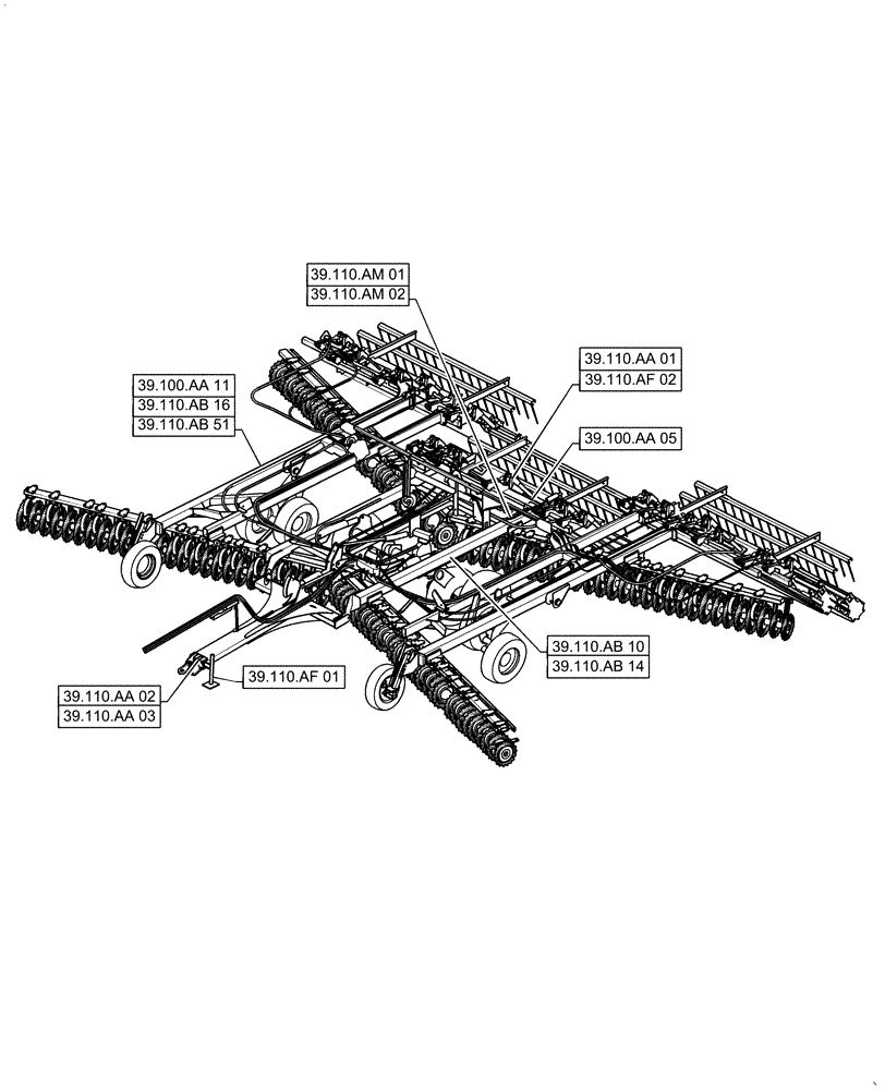 Схема запчастей Case IH TRUE-TANDEM 375 - (00.000.39) - PICTORIAL INDEX - FRAME (00) - GENERAL & PICTORIAL INDEX