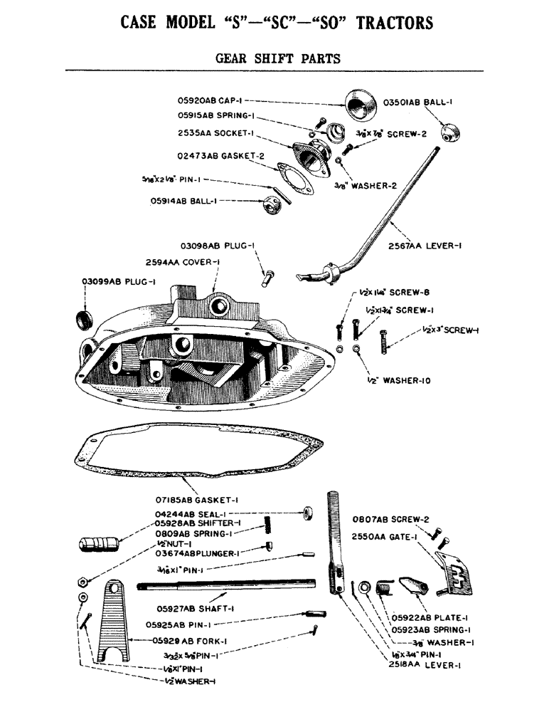 Схема запчастей Case IH S-SERIES - (118) - GEAR SHIFT PARTS (06) - POWER TRAIN