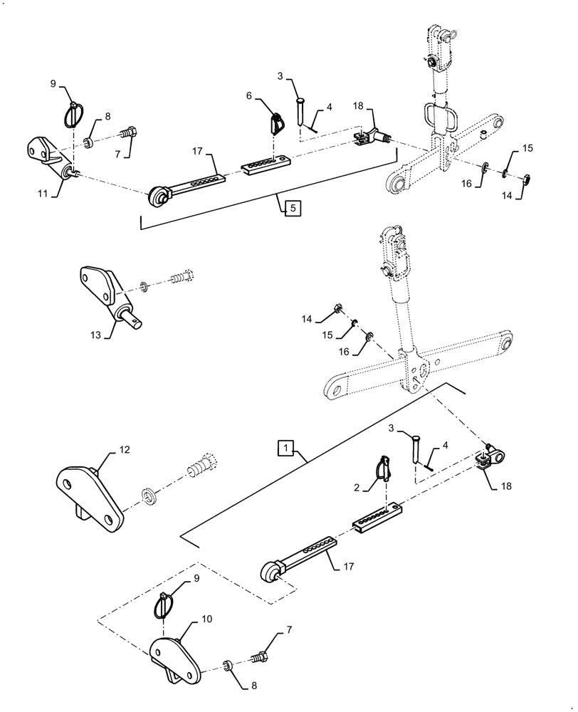 Схема запчастей Case IH FARMALL 50C - (37.120.AF[02]) - STABILIZER, FARMALL 40C, 50C (37) - HITCHES, DRAWBARS & IMPLEMENT COUPLINGS