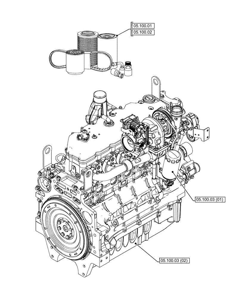 Схема запчастей Case IH PUMA 220 - (05.000.00) - SECTION INDEX - SERVICE & MAINTENANCE (05) - SERVICE & MAINTENANCE