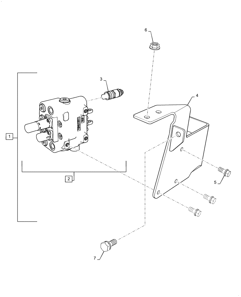Схема запчастей Case IH FARMALL 45C - (35.201.010) - LOADER VALVE (35) - HYDRAULIC SYSTEMS