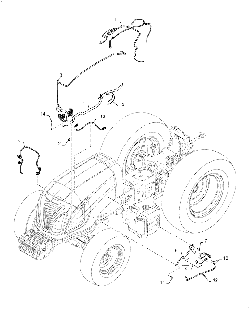 Схема запчастей Case IH FARMALL 35C - (55.101.AC) - WIRING ASSY (55) - ELECTRICAL SYSTEMS