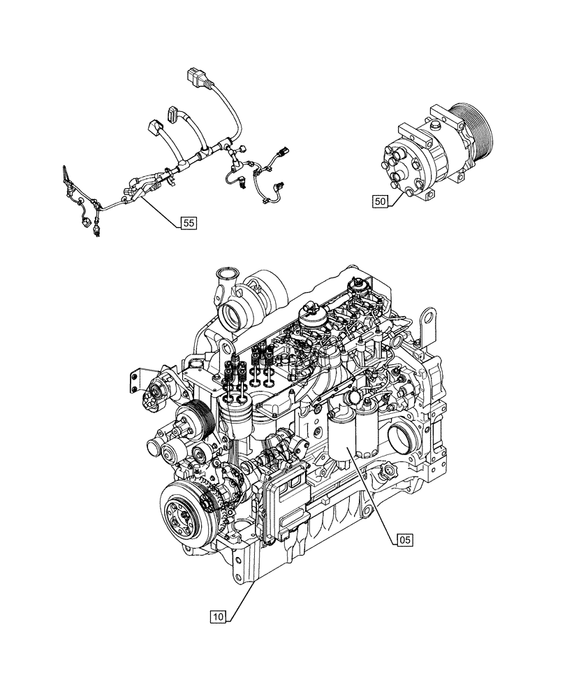 Схема запчастей Case IH F4DE9684L J113 - (00.000.00) - PICTORIAL INDEX - MAIN SECTIONS (00) - GENERAL & PICTORIAL INDEX