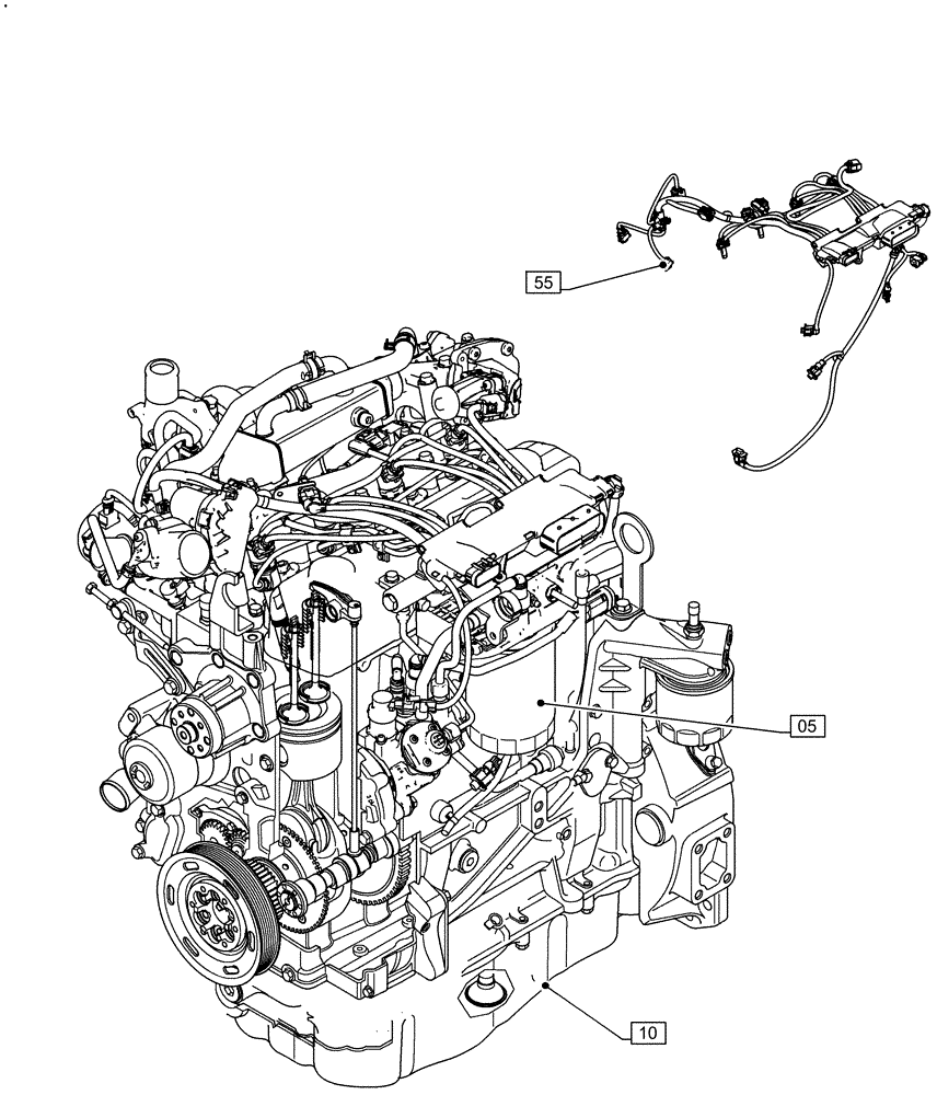 Схема запчастей Case IH F5HFL463A F012 - (00.000.00) - PICTORIAL INDEX - MAIN SECTIONS (00) - GENERAL & PICTORIAL INDEX