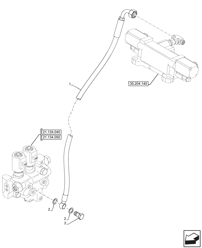 Схема запчастей Case IH FARMALL 90N - (37.108.060) - VAR - 342266, 342267, 759011 - ELECTRONIC DRAFT CONTROL, LINE, CAB (37) - HITCHES, DRAWBARS & IMPLEMENT COUPLINGS