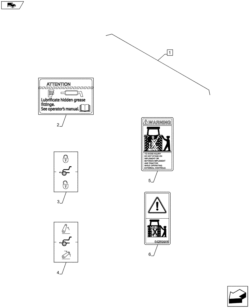 Схема запчастей Case IH PUMA 200 - (88.035.11[13]) - DIA KIT - FRONT HPL FOR SUSPENDED AND STD AXLES, LESS PTO, LESS COUPLER - DECAL (88) - ACCESSORIES