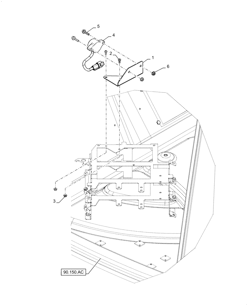 Схема запчастей Case IH 7140 - (55.423.AD) - VAR - 425447 - CROSS FLOW INCLINOMETER (55) - ELECTRICAL SYSTEMS