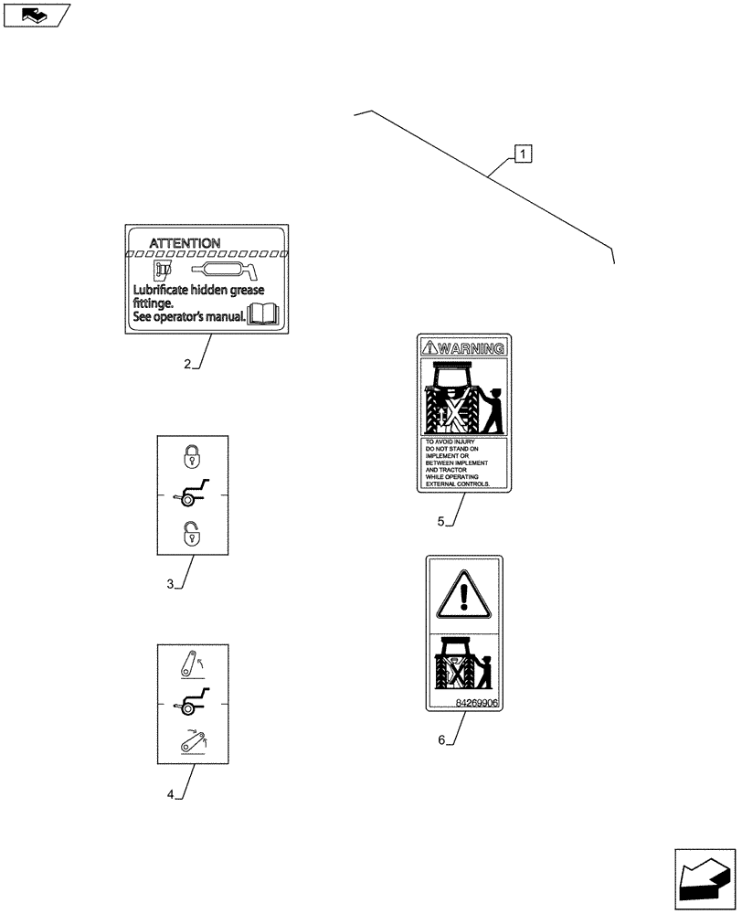 Схема запчастей Case IH PUMA 200 - (88.035.10[13]) - DIA KIT - FRONT HPL FOR SUSPENDED AND STD AXLES, LESS PTO, LESS COUPLER - DECAL (88) - ACCESSORIES