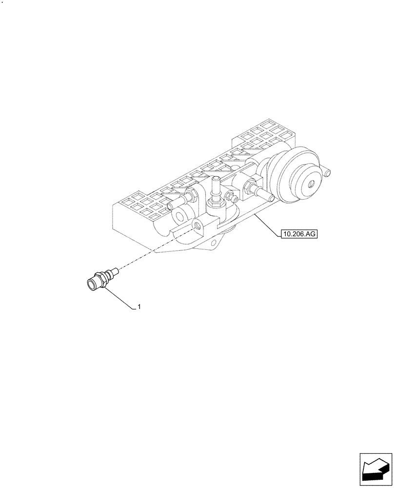 Схема запчастей Case IH F5DFL413A E009 - (55.010.AJ) - FUEL LINE, SENSOR (55) - ELECTRICAL SYSTEMS