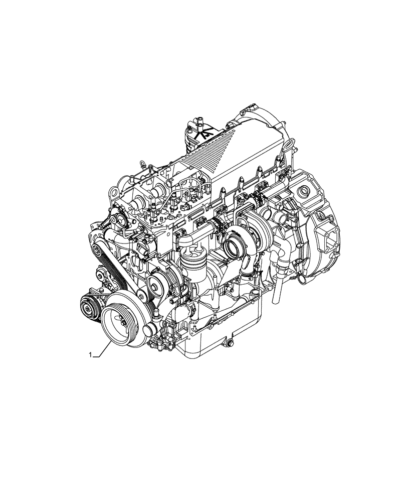 Схема запчастей Case IH F2CFP614B H003 - (10.001.AD) - ENGINE (10) - ENGINE