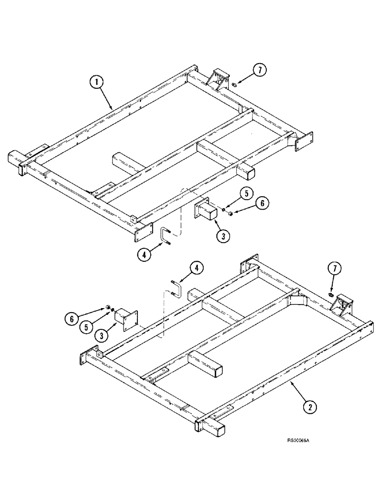 Схема запчастей Case IH 5800 - (9-16) - 6 FOOT WING FRAME, PRIMARY WING FLAT FOLD 25 FOOT AND 27 (09) - CHASSIS/ATTACHMENTS