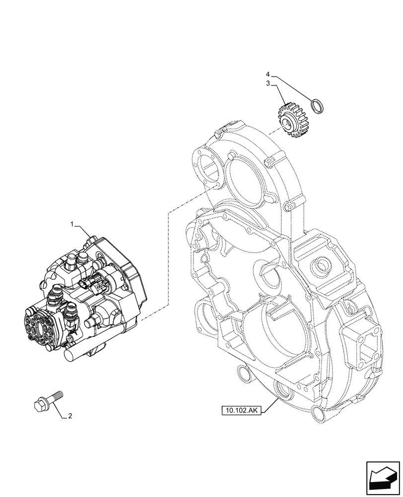 Схема запчастей Case IH F2CFP614E H003 - (10.218.AQ[01]) - FUEL INJECTION PUMP (10) - ENGINE