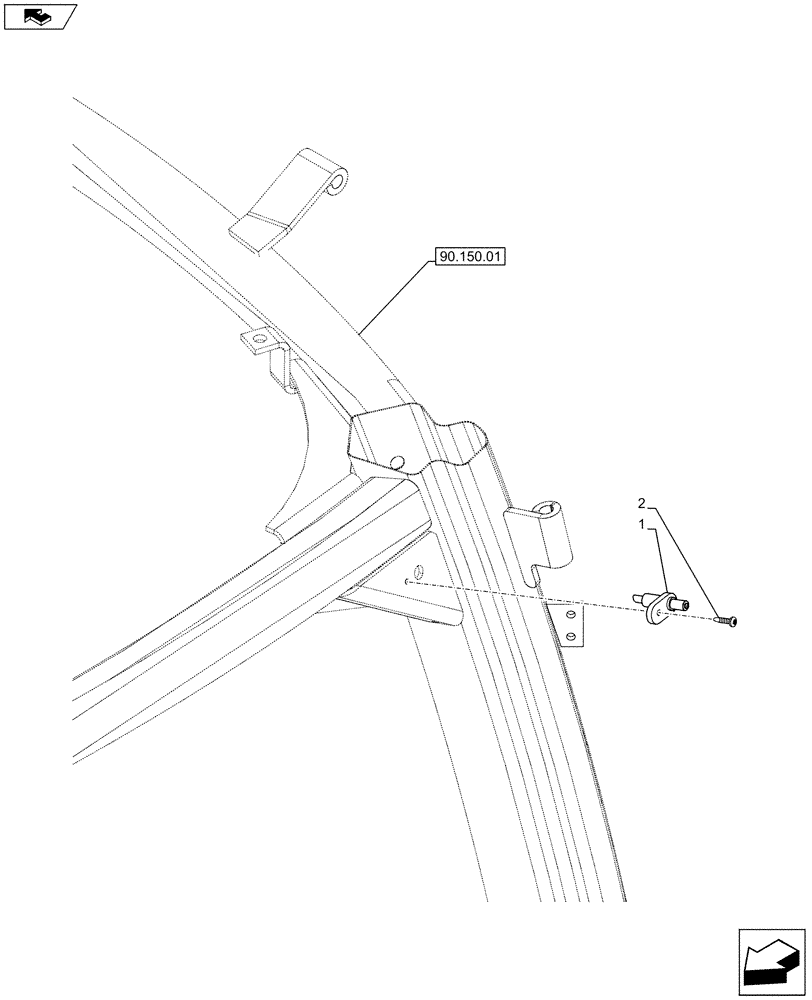 Схема запчастей Case IH PUMA 185 - (90.155.01) - SWITCH, INTERIOR LIGHT, CAB (90) - PLATFORM, CAB, BODYWORK AND DECALS