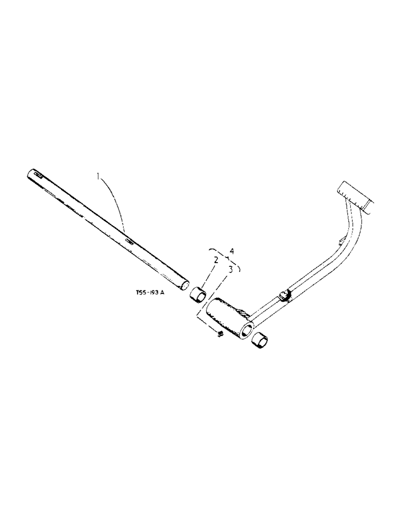 Схема запчастей Case IH 276 - (8-03) - BRAKE PEDAL AND SHAFT, HAND OPERATED DRUM BRAKE ATTACHMENT (07) - BRAKES