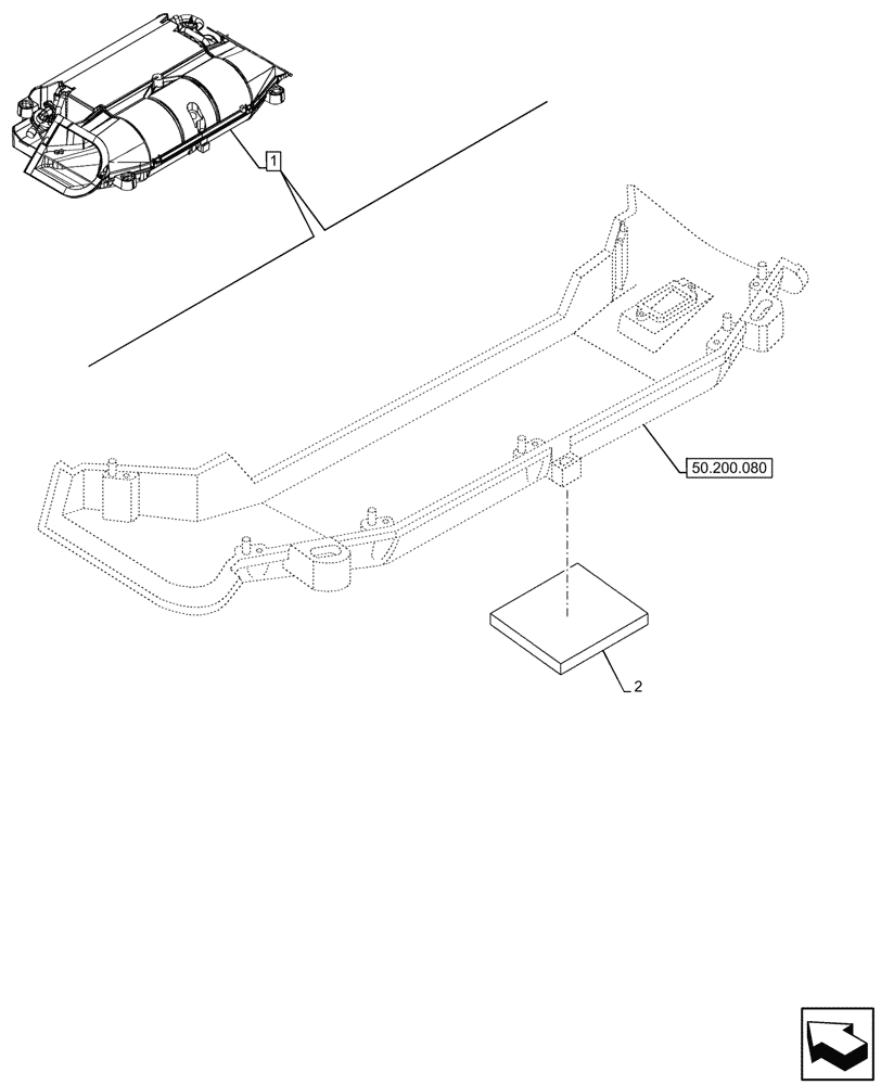 Схема запчастей Case IH FARMALL 90V - (90.108.220) - VAR - 759031 - DECAL, AIR CONDITIONER, CAB (90) - PLATFORM, CAB, BODYWORK AND DECALS