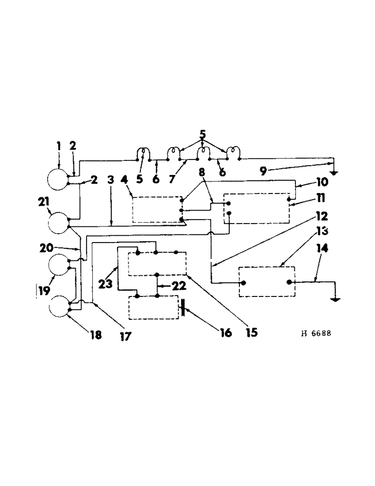 Схема запчастей Case IH 201 - (A-042[A]) - WIRING DIAGRAM, DIESEL (55) - ELECTRICAL SYSTEMS
