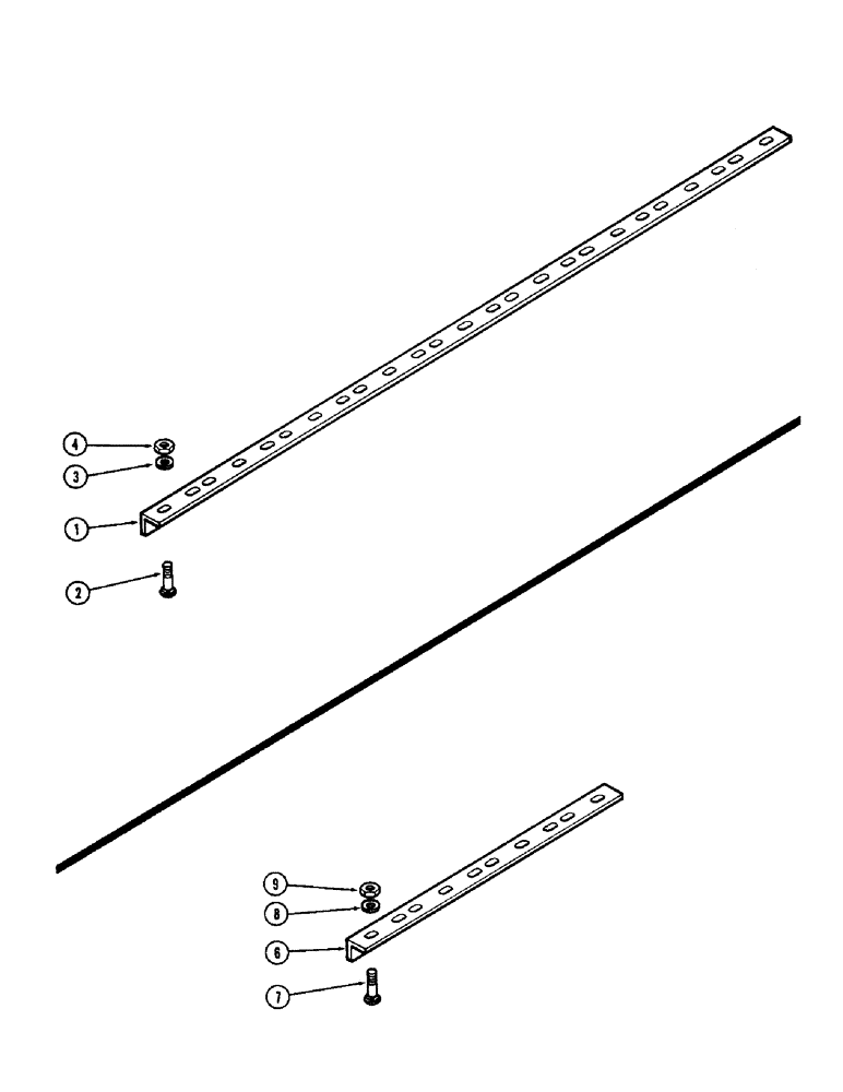 Схема запчастей Case IH F21 - (168[1]) - SCRAPER BARS, WING GANG, 9 INCH SPACING, F21 