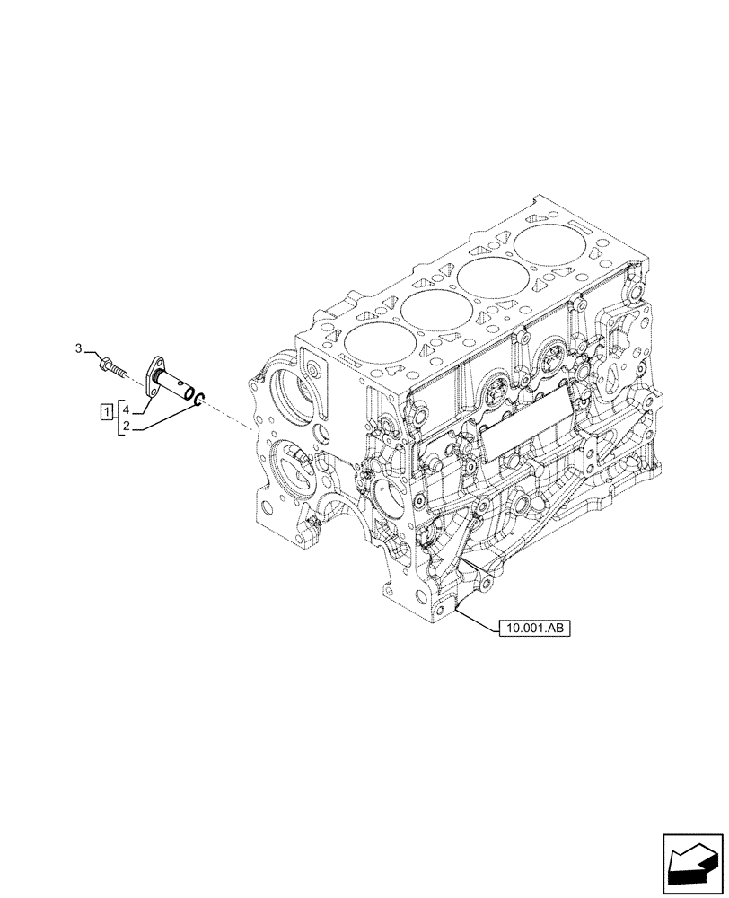 Схема запчастей Case IH F5GFL413A C005 - (10.304.AM) - OIL, PRESSURE CONTROL VALVE (10) - ENGINE