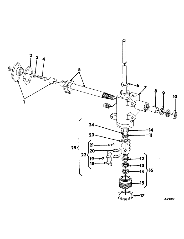 Схема запчастей Case IH 403 - (110) - STEERING GEAR CASE, SAGINAW, SERIAL NO. 1590 TO 2195 (41) - STEERING