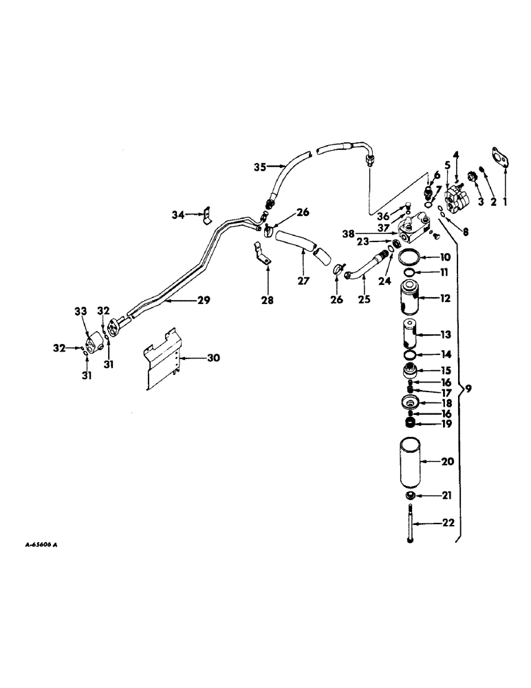 Схема запчастей Case IH 404 - (105) - HYDRAULIC SYSTEM, HYDRAULIC POWER SUPPLY (07) - HYDRAULIC SYSTEM