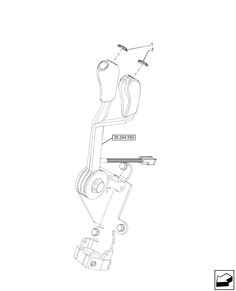 Схема запчастей Case IH FARMALL 80V - (90.108.345) - VAR - 759024 - REMOTE CONTROL VALVE, W/ DIVERTER, DECAL, W/O CAB (90) - PLATFORM, CAB, BODYWORK AND DECALS