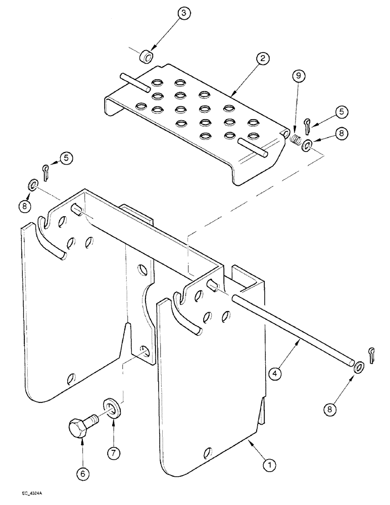 Схема запчастей Case IH 4230 - (6-112) - POWER TAKE OFF SHIELD (06) - POWER TRAIN