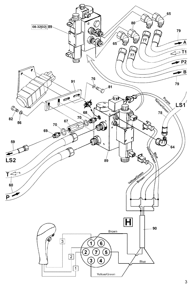 Схема запчастей Case IH L780 PRO - (35.525.AA[11]) - HYDRAULIC HOSE KIT (35) - HYDRAULIC SYSTEMS