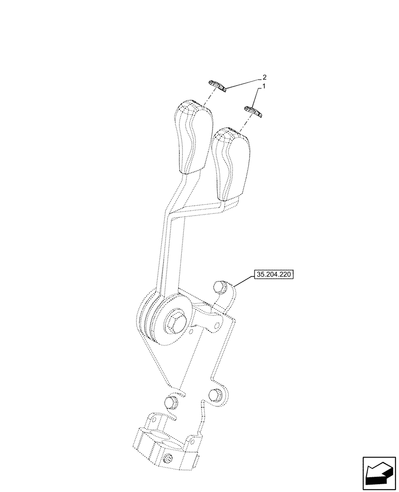 Схема запчастей Case IH FARMALL 80N - (90.108.490) - VAR - 341794, 759022, 759023 - REMOTE CONTROL VALVE, LEVER, DECAL, W/O CAB (90) - PLATFORM, CAB, BODYWORK AND DECALS