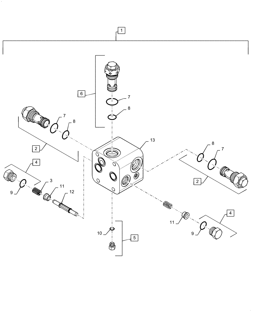 Схема запчастей Case IH 5088 - (29.218.AE) - MOTOR RELIEF VALVE (29) - HYDROSTATIC DRIVE