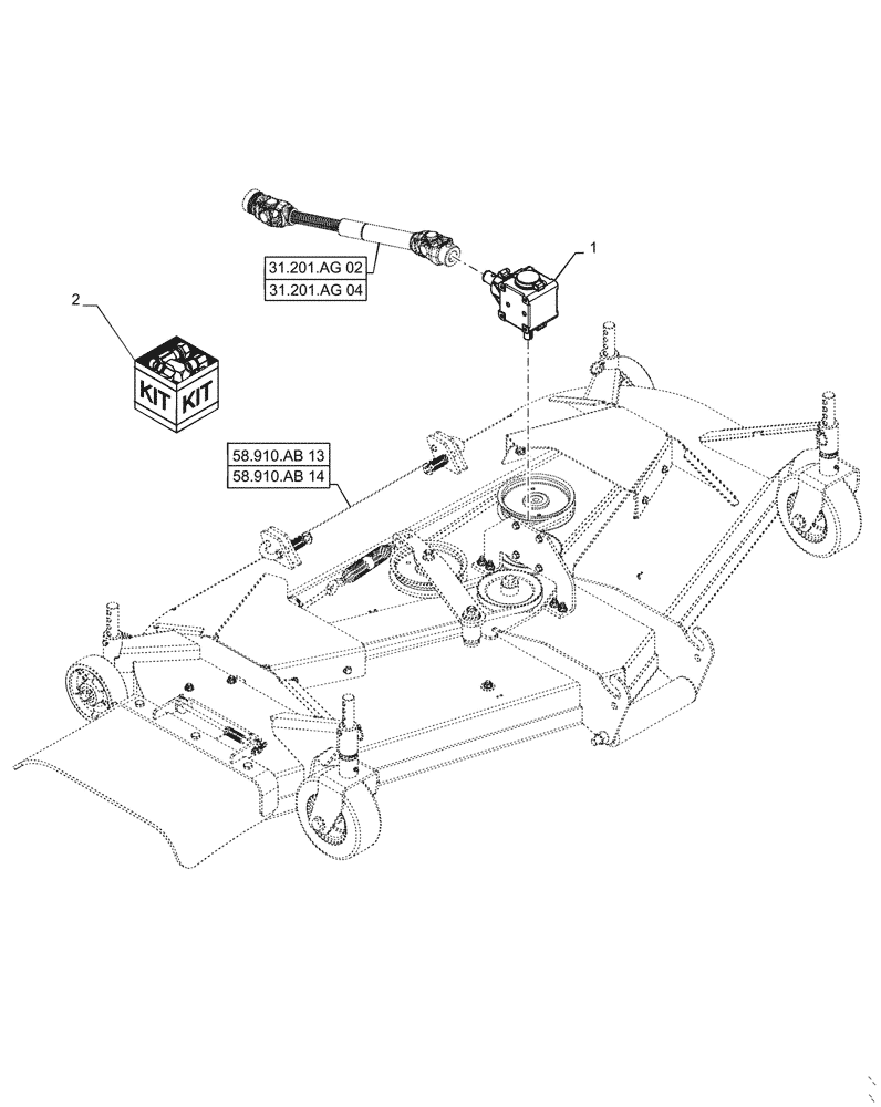 Схема запчастей Case IH MW272S - (31.220.AG[05]) - VAR - 717966216, 717966226, 717966286, 717966296 - PTO GEARBOX (31) - IMPLEMENT POWER TAKE OFF