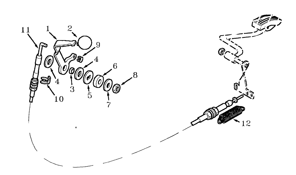 Схема запчастей Case IH AUSTOFT - (C03[06]) - HAND THROTTLE Engine & Engine Attachments