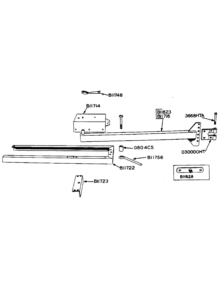 Схема запчастей Case IH 130 - (04A) - DRAWBAR AND ENGINE MOUNTING 