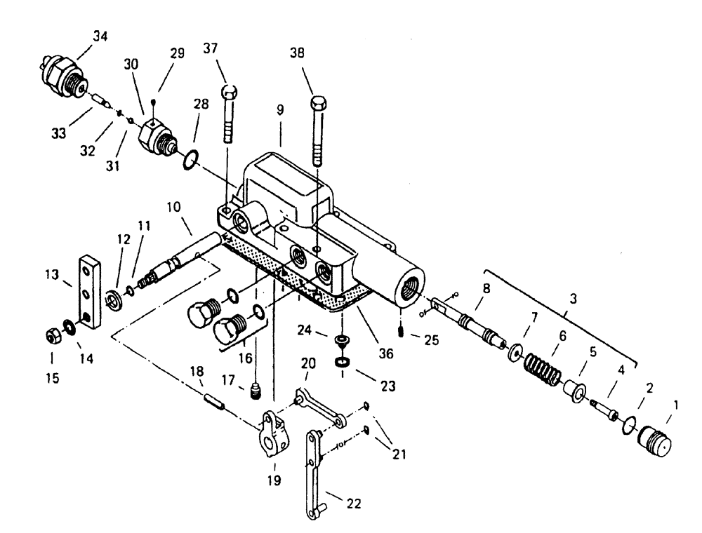 Схема запчастей Case IH 7700 - (B04[02]) - TRANSMISSION CONTROL Hydraulic Components & Circuits