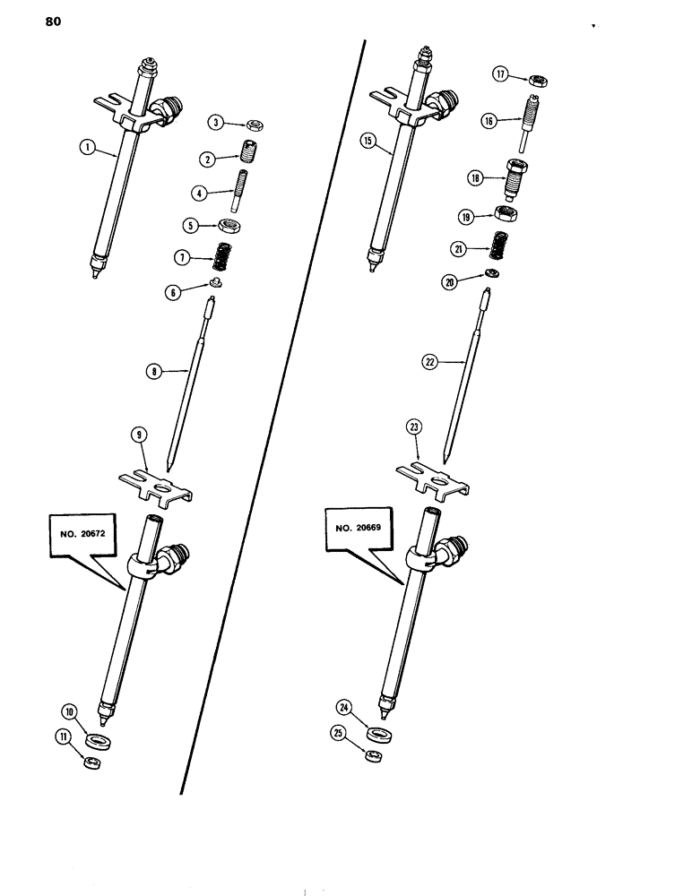 Схема запчастей Case IH 504DT - (080) - FUEL INJECTION NOZZLE, ENGINE LESS FUEL DEVICE, 504DT TURBOCHARGED ENGINES (10) - ENGINE