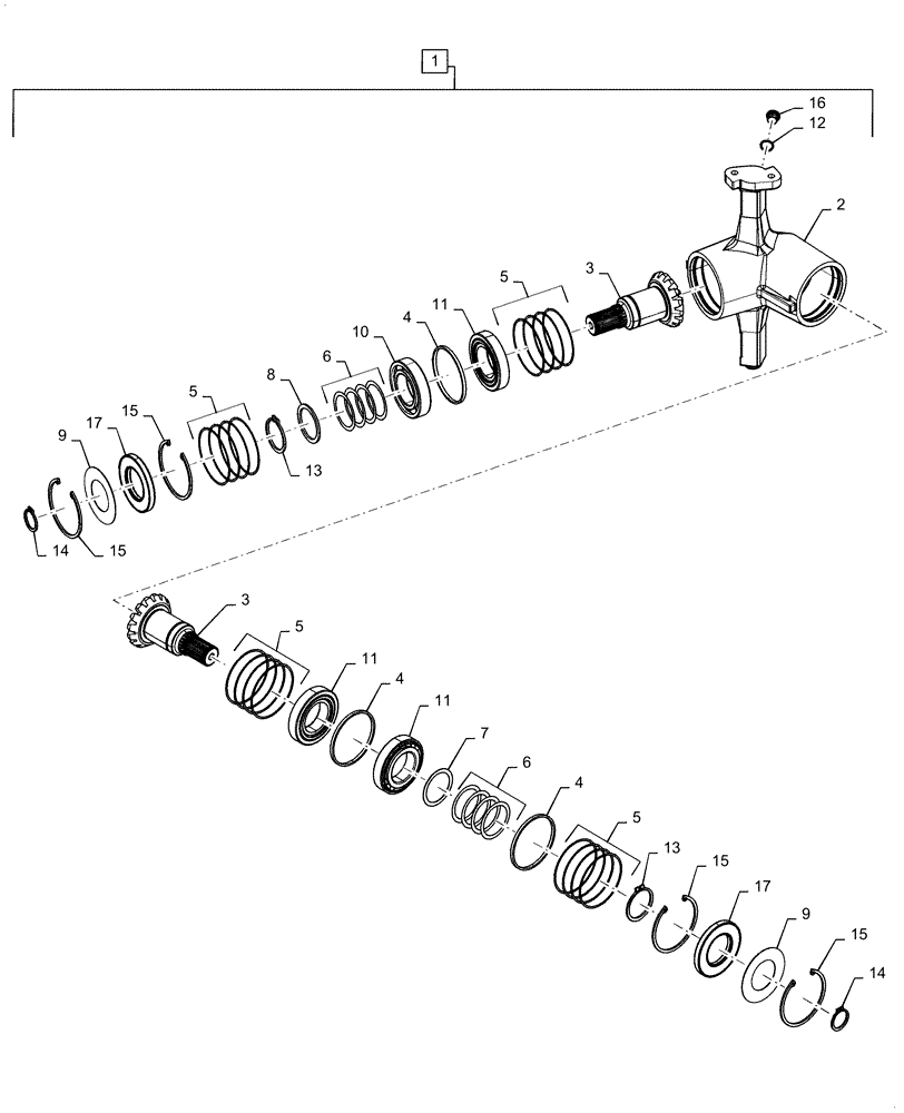 Схема запчастей Case IH 5088 - (80.180.BN) - UNLOADING TUBE UPPER GEARBOX (80) - CROP STORAGE/UNLOADING
