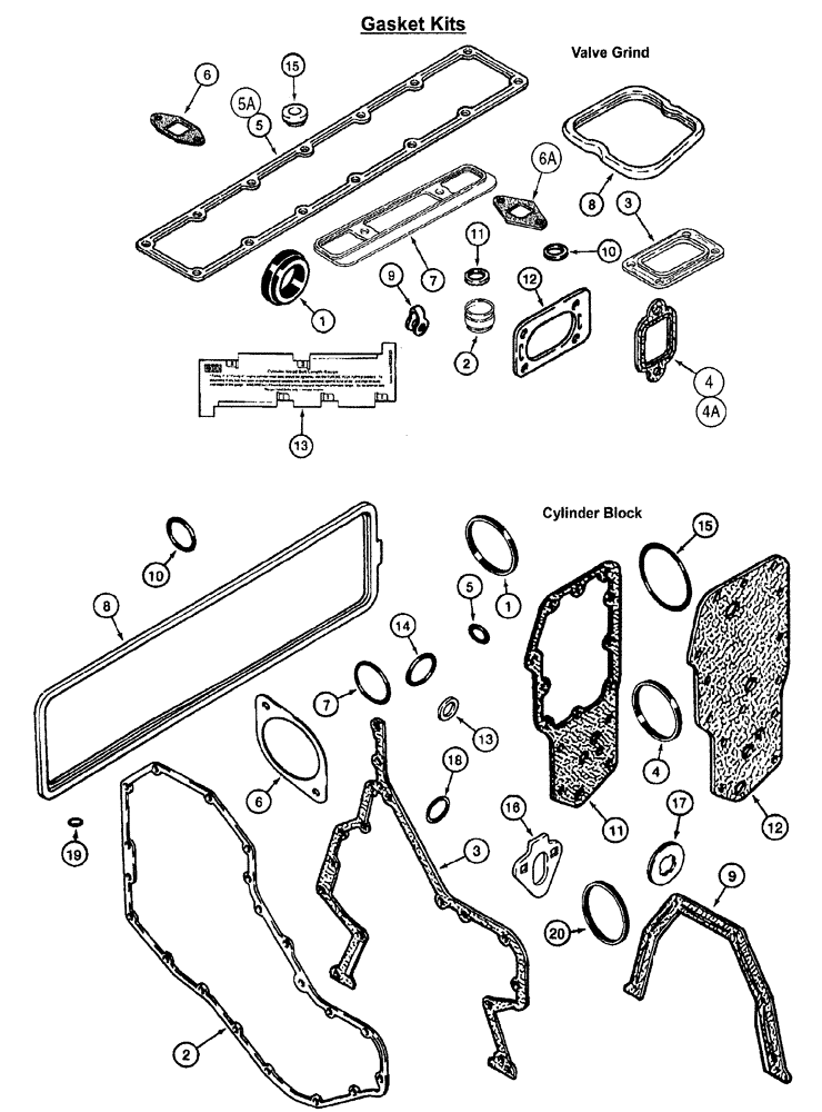 Схема запчастей Case IH SPX3200 - (03-046) - GASKET KITS (10) - ENGINE