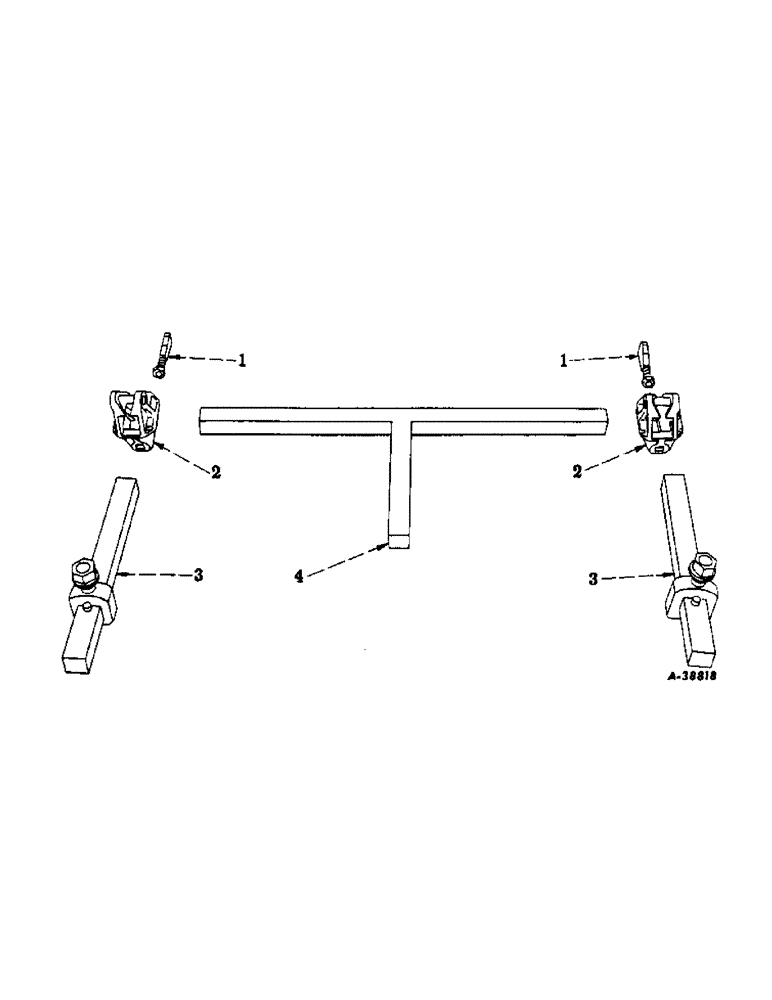 Схема запчастей Case IH 251 - (X-24) - TOOL BAR FRAME, USED WITH DISK FURROWING AND BEDDING ATT 