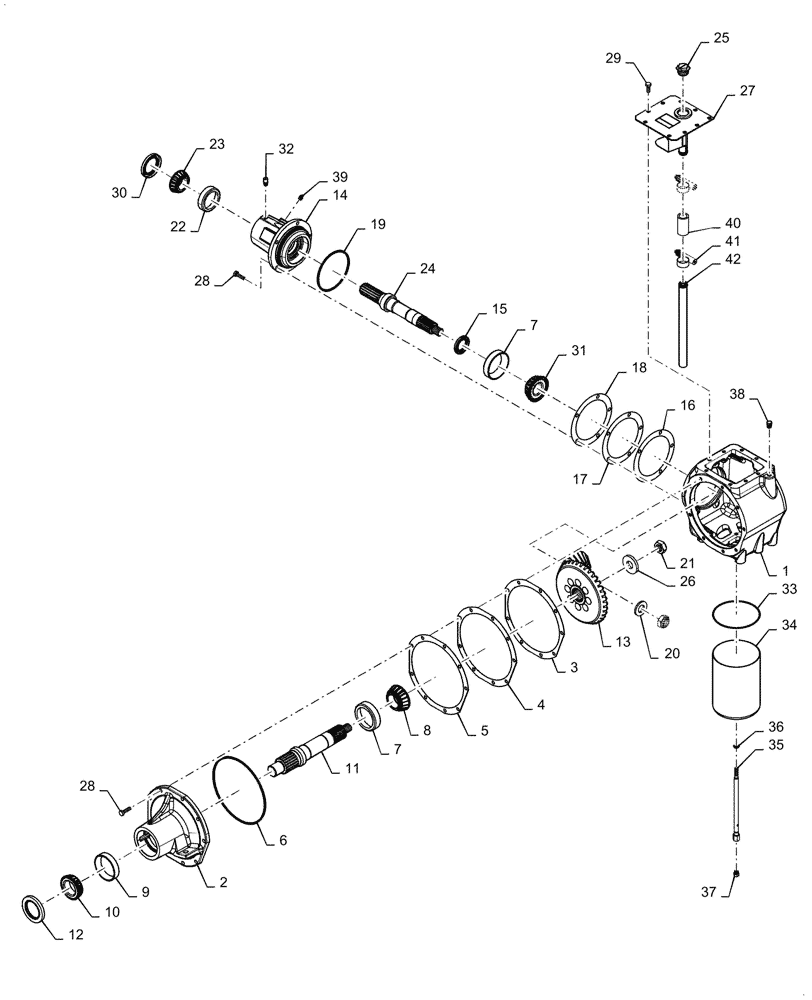 Схема запчастей Case IH 7088 - (60.150.AE[04]) - FEEDER DRIVE GEARBOX, HEAVY DUTY (60) - PRODUCT FEEDING