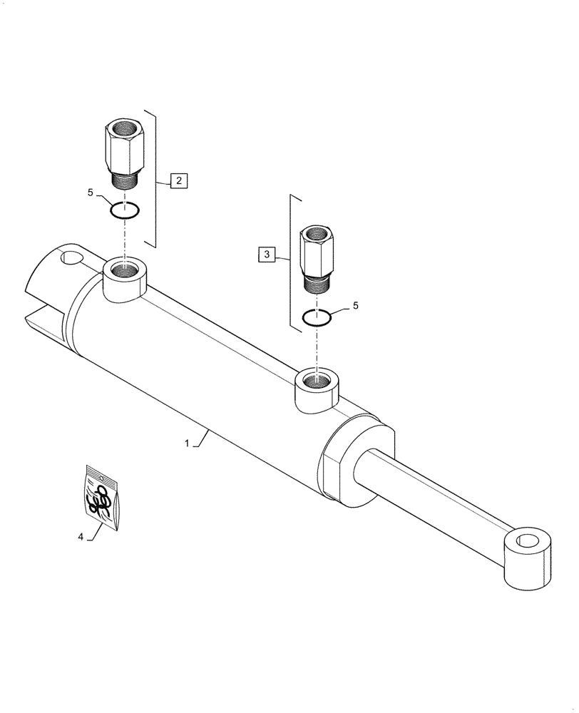 Схема запчастей Case IH 7088 - (35.415.AC) - VAR - 425088, 425083, 425087, 425086, 425082, 425081 - LATERAL TILT CYLINDER (35) - HYDRAULIC SYSTEMS
