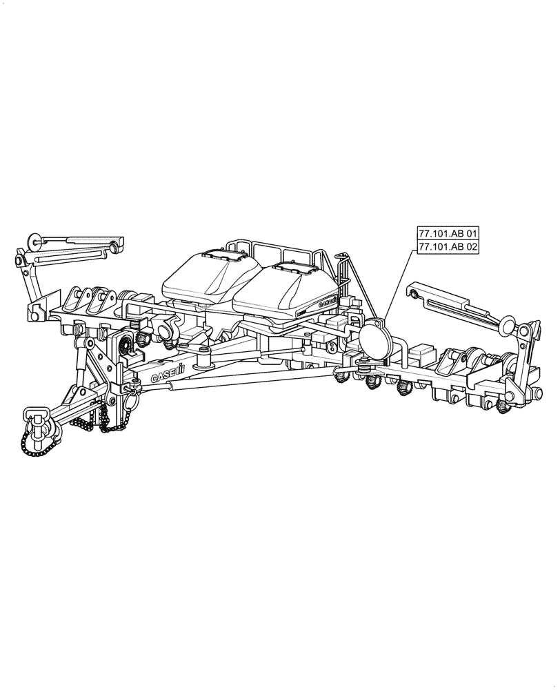 Схема запчастей Case IH 1255 - (77.000.00[01]) - SECTION INDEX - SEEDING/PLANTING (77) - SEEDING/PLANTING