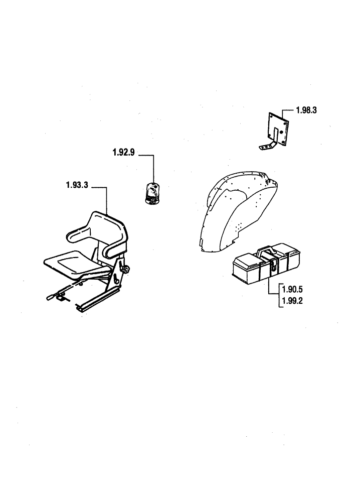 Схема запчастей Case IH JX95 - (SEC. 10) - DRIVERS COMPARTMENT (00) - GENERAL