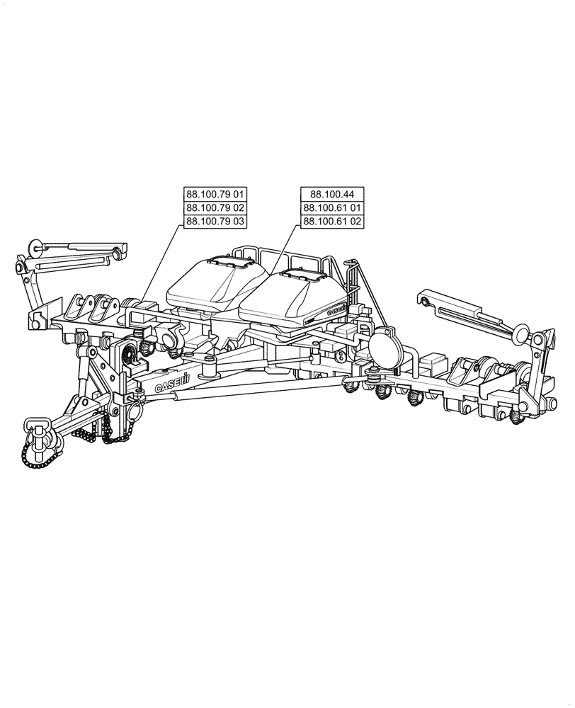 Схема запчастей Case IH 1255 - (88.000.00[01]) - SECTION INDEX - ACCESSORIES (88) - ACCESSORIES