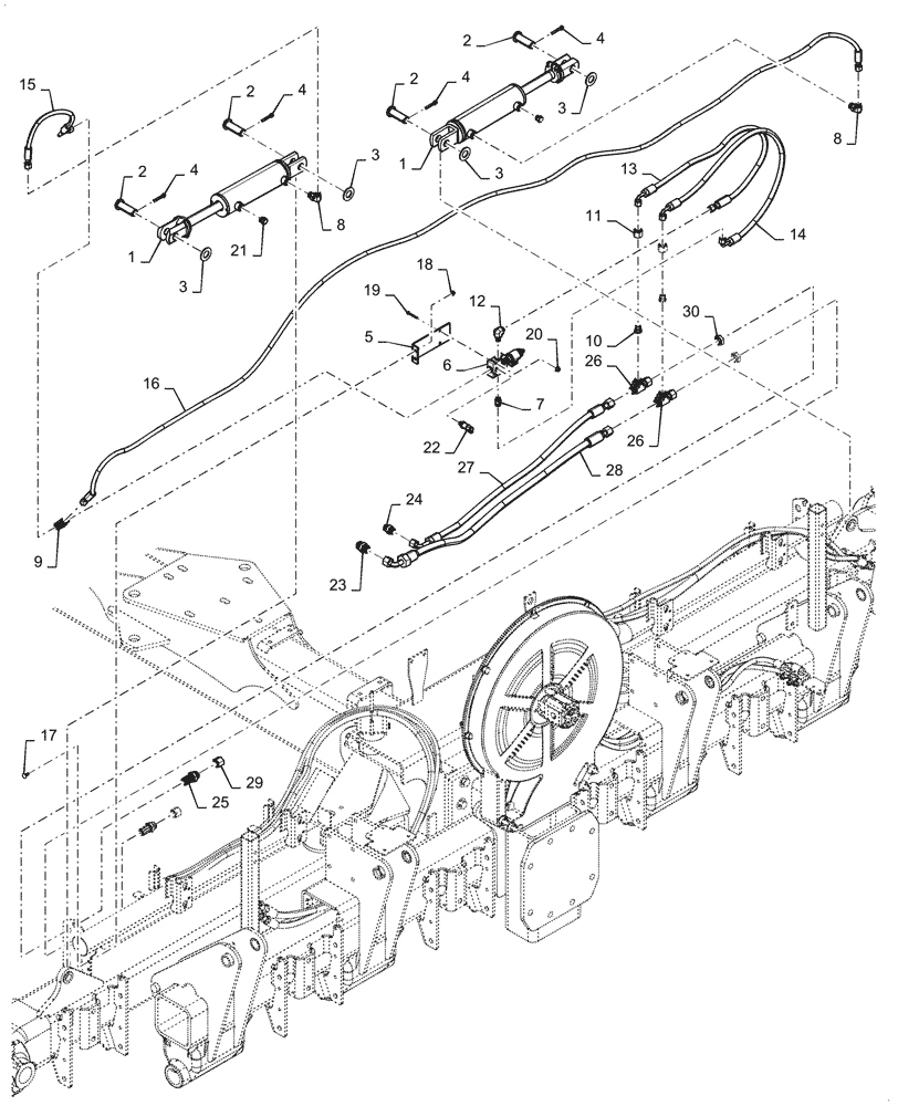 Схема запчастей Case IH 2150 - (88.100.35[02]) - HYDRAULIC WEIGHT TRANSFER ATTACHMENT 12/16 ROW (88) - ACCESSORIES