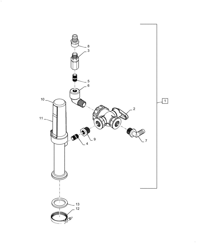 Схема запчастей Case IH PATRIOT 3340 - (78.110.AG[08]) - DIRECT INJECTION RECIRCULATION VALVE (78) - SPRAYING