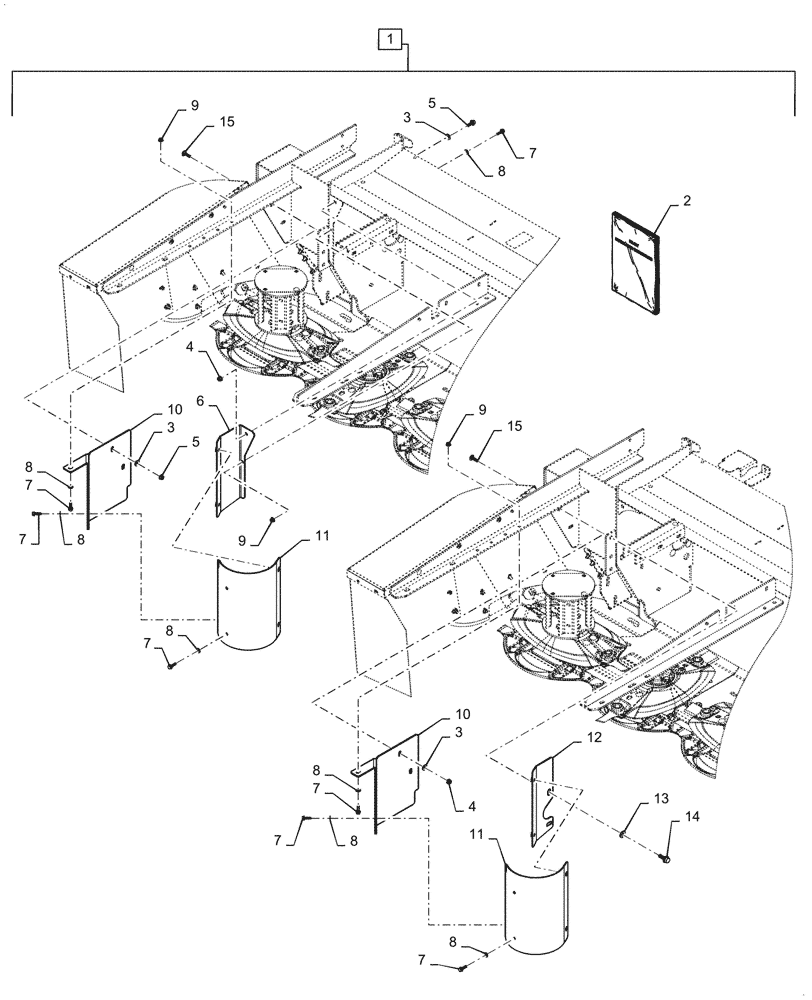 Схема запчастей Case IH DC163 - (88.100.58[20]) - KIT, RH CROP GUIDE (88) - ACCESSORIES